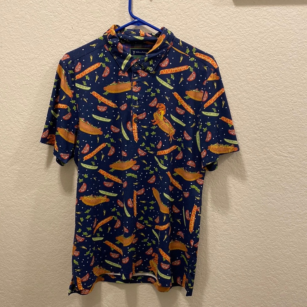 William Murray golf polo hot dogs